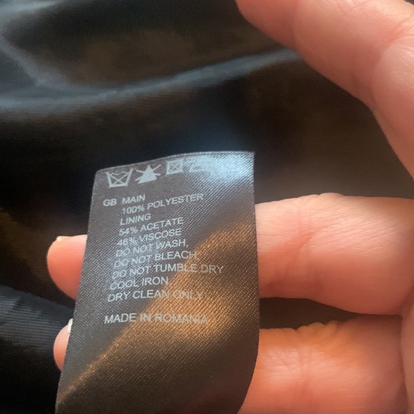 Reiss - Full, black, mini skirt - Picture 5 of 5